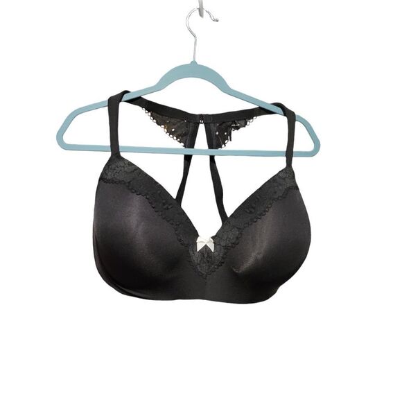 CACIQUE BLACK BRA SIZE 44 DDD. ^ - Picture 1 of 3